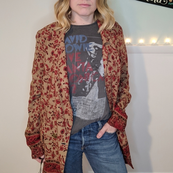 NWT Free People Bellflower Blazer / Tobacco Combo - Picture 6 of 7